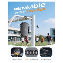 Travel Safe Lock Box Waterproof 4-Digit Combination Anti-Theft Personal Beach Safe Removable Steel Cable Security Case