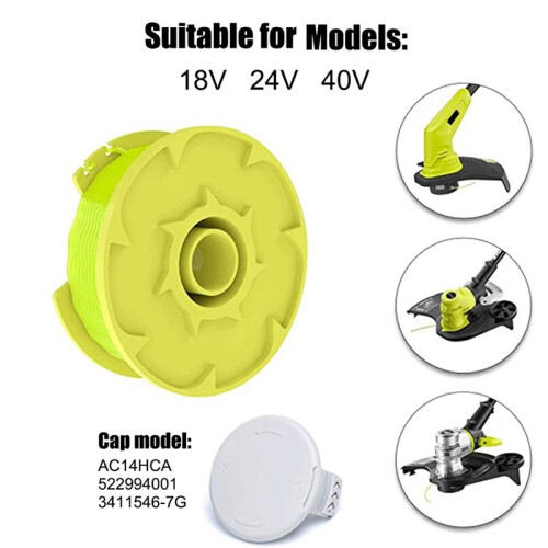 For AC80RL3 Replacement Spool  for  One + 18V, 24V, and 40V Cordless Trimmers,Weed Eater String Auto-Feed 2
