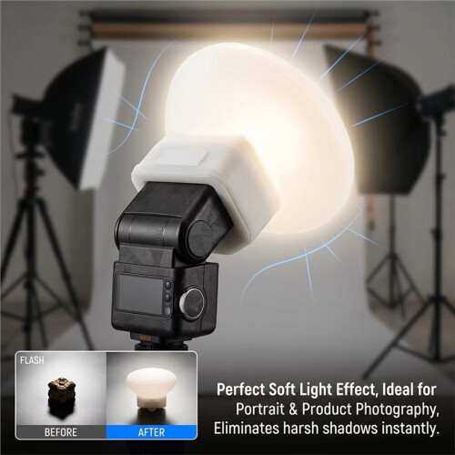 Flash Diffuser Cover for  IT32 Soft Light Eliminate Hard Shadow Portable Photography Fill Light Flash 1