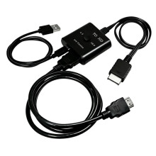 1080P PS2 to -Compatibale Converter Audio Video Adapter Support PS 1/2 Display Modes for HDTV PC DVD Cable Adapter