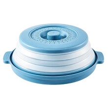 Magnetron Deksel voor Voedsel, Magnetron Spetter Deksel met Anti-Verbrand Tray, Vouwbare Geventileerde Magnetron Plaat Deksel