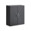 SoBuy Black Wall Cabinet 2 Doors 55x20x60cm 1