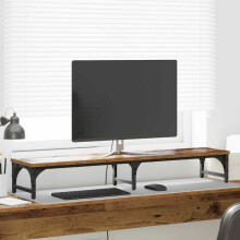 vidaXL Monitor Stand Old Wood 105 x 23 x 15.5 cm Engineered Wood
