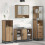 VidaXL vidaXL Badezimmermöbel-Set Artisan-Eiche 35 x 37,5 x 166 cm 1