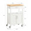 SoBuy Kitchen Trolley Cart with Wood Worktop 3