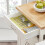 SoBuy Kitchen Trolley Cart with Wood Worktop 8