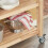 SoBuy Rubber Wood Kitchen Trolley with Drawers 5