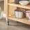 SoBuy Rubber Wood Kitchen Trolley with Drawers 7