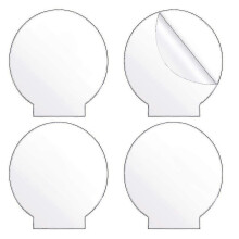 4pcs Clear Acrylic Round Panel Thick (4mm) Plastic Acrylic Board For Led Light ,,diy Display Projec