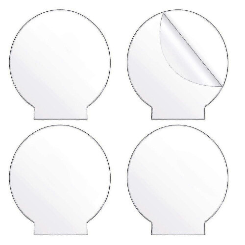 4pcs Clear Acrylic Round Panel Thick (4mm) Plastic Acrylic Board For Led Light ,,diy Display Projec