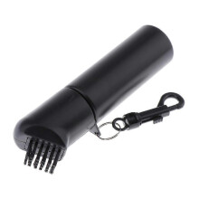 Self-Contained Water Groove Cleaning Brush for Golf Clubs with Clip Attachment
