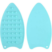 Portable household non-slip heat-resistant iron pad and silicone rest pad (Red)