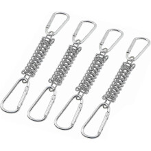 Heavy-Duty Sun Shade Sail Fixing Kit with 4 Alloy Tension Springs and Buckles