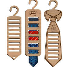 Wooden Hand Painted Wooden Tie Rack Pendant Souvenir Tie Storage Rack