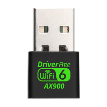 Adaptador USB WiFi 6 AX900 de Doble Banda de 2,4 GHz y 5 GHz, Receptor Inalámbrico WLAN Sin Controlador.
