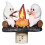 (Ghost Socket Type A USB Plug  1pcs, white) Ghost Campfire Flickering Nightlight, Halloween Decoration, USB Powered, Creative Home Gift 1