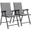 Outsunny 2-Pack Folding Garden Chairs, Light Grey 1