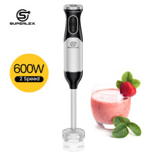 SUPERLEX 600W Electric Hand Blender Stick Blades Food Mixer Beaker Juice Kitchen