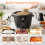 SUPERLEX Electric Rice Cooker - Non-Stick Removable Bowl & Keep Warm Function 1L 6