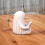 Cute Ghost Figurine Creative Reading Ghost Bookend Pencil Holder Desk Decor Gift for Friends 4