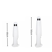 (00 1pcs, white) Halloween decoration items front door glowing ghost standing ghost Halloween yard decoration Halloween ornament