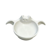 (white) Halloween Bat Shape Storage Bowl Cute Home Decor Ornament Multifunctional Serving Dish Party Favors