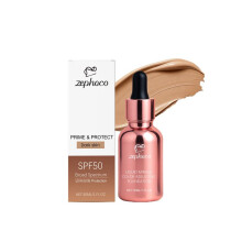 Zephoco Dark Skin Protective Color-Changing Foundation Lightweight Hydrating Natural Breathable Concealing Liquid Foundation
