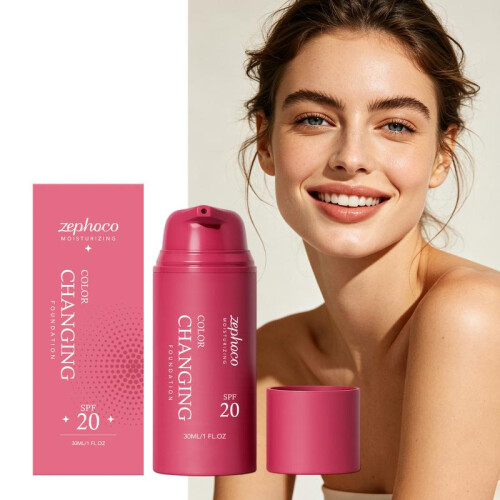 Zephoco Color-Changing Concealer Foundation Natural Shade 1
