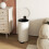 Kitchen Bin, 30 Litre Pedal Rubbish Bin with Removable Bucket, Cream 8