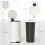 Kitchen Bin, 30 Litre Pedal Rubbish Bin with Removable Bucket, Cream 3