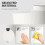Kitchen Bin, 30 Litre Pedal Rubbish Bin with Removable Bucket, Cream 6