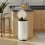 Kitchen Bin, 30 Litre Pedal Rubbish Bin with Removable Bucket, Cream 7
