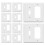 Combination Toggle Light /Decorator  Wall Plate, Size 2-Gang 4.50x4.57Inch, American Standard Socket Panel 2
