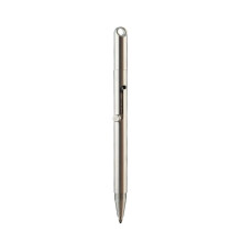 Stainless Steel Click Pen, 2-in-1 Metal Signature Pen, Sharpener-Free Pencil, Portable Keychain Travel Pocket Pen