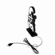 Zasilana Przez USB Lampka Nocna w Kształcie Dyni na Halloween, Dekoracja Stołu, Lampka Nocna, Prezent na Imprezę, Festiwal, Wtyczka LED USB,