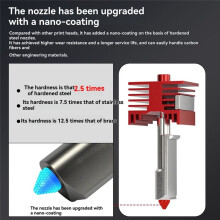 For H2D Hotend High Flow Extruder Nozzle 0.6mm Hot End Printhead Upgraded Spare Parts for H2D 0.6mm