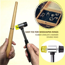 Ring Mandrel Ring Sizer Tool Ring Measurer with Quarter Sizes Finger Size Measuring Ring Shaper to Fix Bent Rings