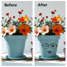Face Stickers for Crafts UV Transfer Make A Face Stickers Eyes Lips Mouth Eyebrows Nose Decals, 6 Sheets