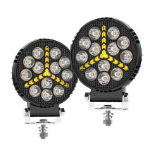 4 Inch Car LED Work Lights Flash Spotlights Day Running Lights for Truck ATV UTV SUV Motorcycle Cart Trailer Boat
