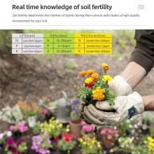 3 in 1 Soil PH Meter Plants Moisture Sensor Humidity Monitor Home Garden Flower Soil Analyzer Acidity Fertility Detector