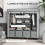 Fabric Wardrobe, 10 Compartments, Dark Grey 4