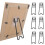 6 Pezzi Supporto per Cornice, Supporto per Cavalletto per Cornice, con Autoadesivo per Cavalletto per Cornice da 5,9 A 10,2 Pollici 1