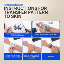 Tattoo Transfer Paper, A4 Size Thermal Stencil Paper for Tattoo Transfer Kit - DIY Tattoo Tracing Paper 25 Sheets