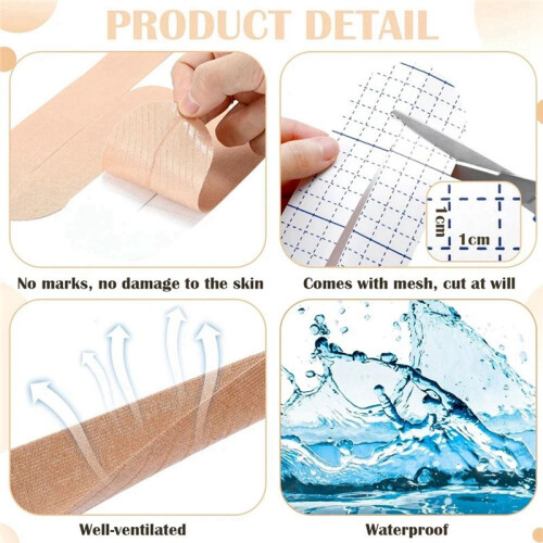 Pre-Cut Athletic Tape - Waterproof, Elastic, Breathable Athletic Tape for Support and Stability 2