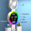 Led Table Lamp for Study Desk Lamp Reading Light Led Night Light Led Clock Dispaly Reading Desk Light Plug in Model,B 8