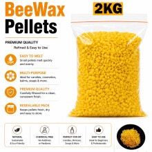 2KG Organic Orange Beeswax Pellets Easy Melt Pure