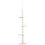 Adjustable Cat Climbing Tower 225-255cm, Beige 1