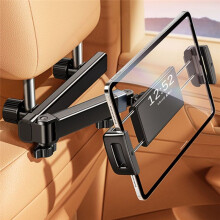 Autohoofdsteun Tablethouder Standaard voor 6-12,9 Inch Telefoon/Tablet Draaibare Telescopische Tabletbeugel voor Auto Stijl:B