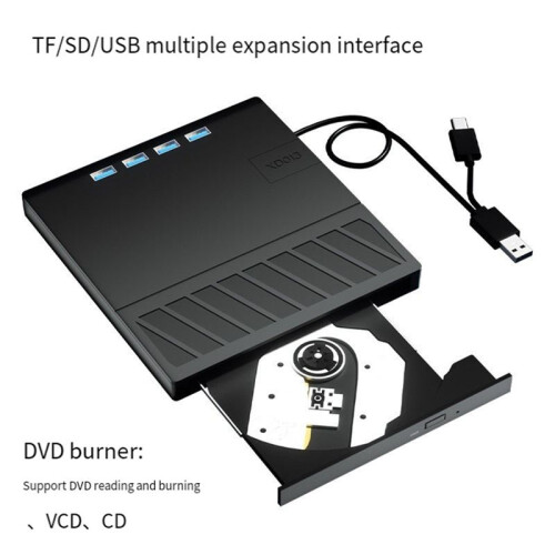 External Blu Ray Drive USB 3.0 Portable BluRay DVD/CD/BD/VCD Burner Player 3D Optical Bluray Drive for Win IOS