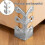 10PC Skiffers Baseboard Corner Protectors,Solid Brass Skirting Board Protectors,Baseboard Corner Protectors Silver 1